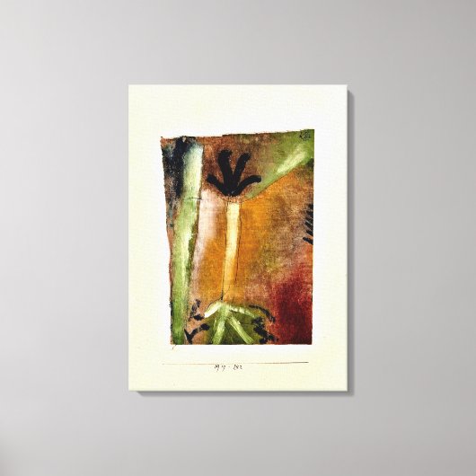 Klee - Kleine boom, abstracte kunst Canvas Afdruk (Voorkant)