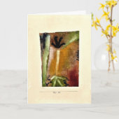 Klee - Kleine boom, abstracte kunst Kaart (Gele Bloem)