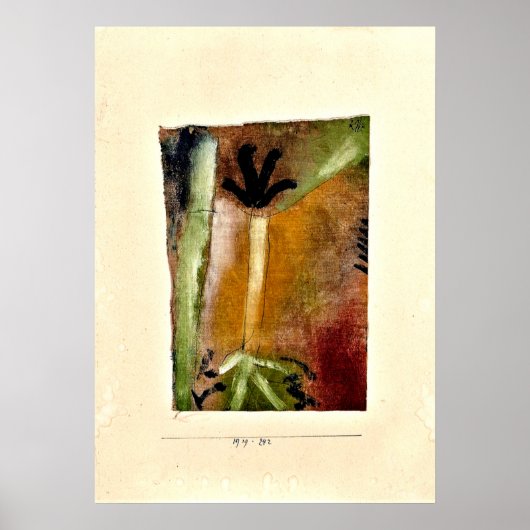 Klee - Kleine boom, abstracte kunst Poster (Voorkant)