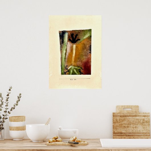 Klee - Kleine boom, abstracte kunst Poster (Keuken)
