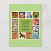 Klee - Kleurrijke collage Informatiekaartje (Voorkant)