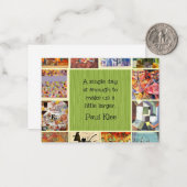 Klee - Kleurrijke Collage Notitiekaartje (Voorkant / Achterkant in situ)