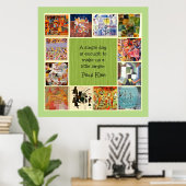 Klee - Kleurrijke Collage Poster (Thuiskantoor)
