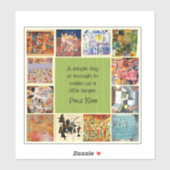 Klee - Kleurrijke collage Sticker (Vel)