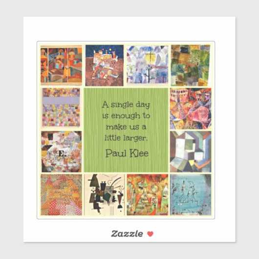 Klee - Kleurrijke collage Sticker (Vel)