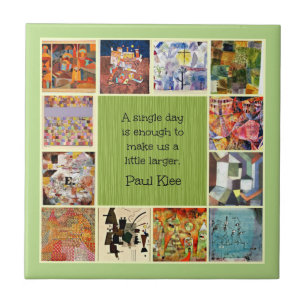Klee - Kleurrijke Collage Tegeltje