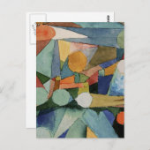 Klee - Kleurvormen abstracte kunst Briefkaart (Voorkant / Achterkant)