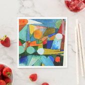 Klee - Kleurvormen, beroemd schilderij, Servet (Insitu)