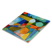 Klee - Kleurvormen, beroemd schilderij, Tegeltje (Zijkant)
