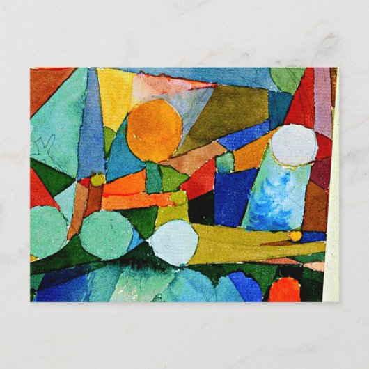 Klee - Kleurvormen Briefkaart (Voorkant)