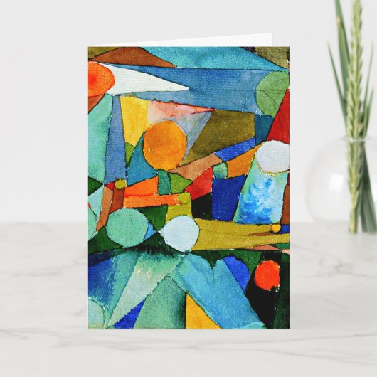 Klee - Kleurvormen Kaart (Voorkant)