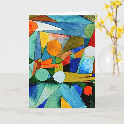 Klee - Kleurvormen Kaart (Gele Bloem)