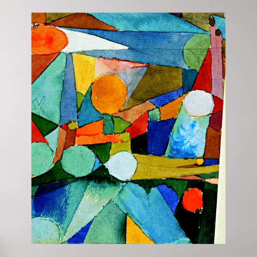 Klee - Kleurvormen Poster (Voorkant)