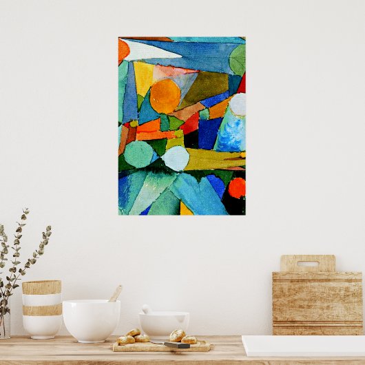 Klee - Kleurvormen Poster (Keuken)