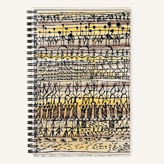 Klee Koelende Tuin Abstract Notitieboek (Voorkant)