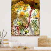 Klee - Korte beschrijving van een bergpas Poster (Keuken)