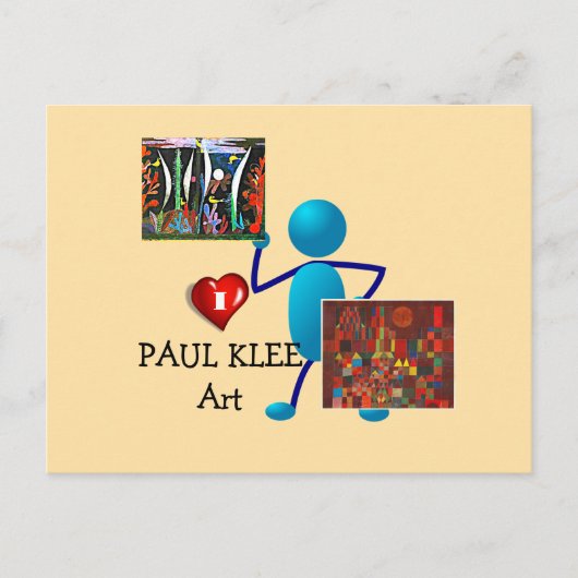 Klee - Kunst van Paul Klee Briefkaart (Voorkant)