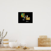 Klee-kunstwerk, Paul Klee-collage, Poster (Keuken)