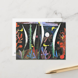 Klee - Landschap met gele vogels Briefkaart