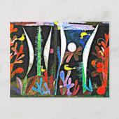 Klee - Landschap met gele vogels Briefkaart (Voorkant)