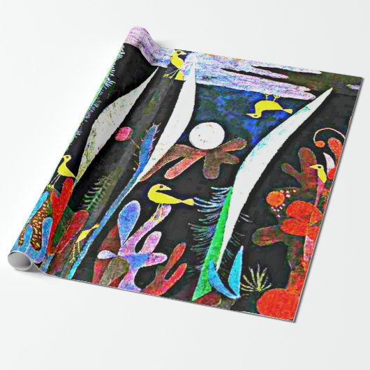 Klee - Landschap met gele vogels Cadeaupapier (Uitgerold)