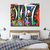 Klee - Landschap met gele vogels Canvas Afdruk (Insitu (Slaapkamer))