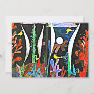 Klee - Landschap met gele vogels Kaart