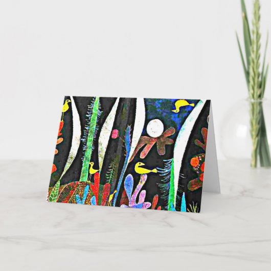 Klee - Landschap met Gele Vogels Kaart (Voorkant)