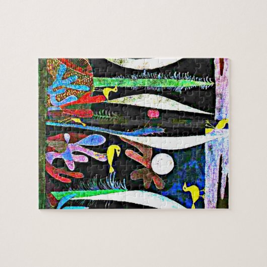 Klee - Landschap met gele vogels Legpuzzel (Horizontaal)