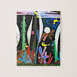 Klee - Landschap met gele vogels Legpuzzel