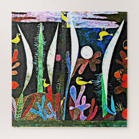 Klee - Landschap met gele vogels Legpuzzel (Verticaal)