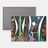 Klee - Landschap met gele vogels Magneet (Voorkant / Achterkant)