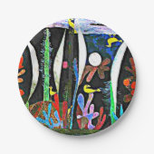 Klee - Landschap met Gele Vogels Papieren Bordje (Voorkant)