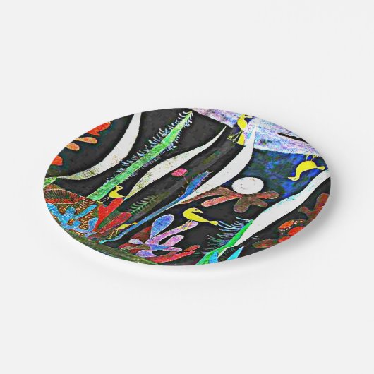 Klee - Landschap met Gele Vogels Papieren Bordje (Gekanteld)