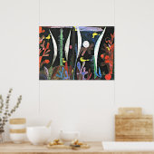 Klee - Landschap met gele vogels Poster (Keuken)