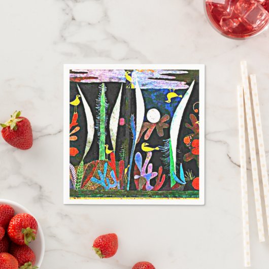 Klee - Landschap met gele vogels Servet (Insitu)