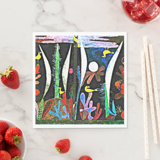 Klee - Landschap met gele vogels Servet (Insitu)