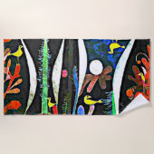 Klee - Landschap met gele vogels Strandlaken (Voorkant)