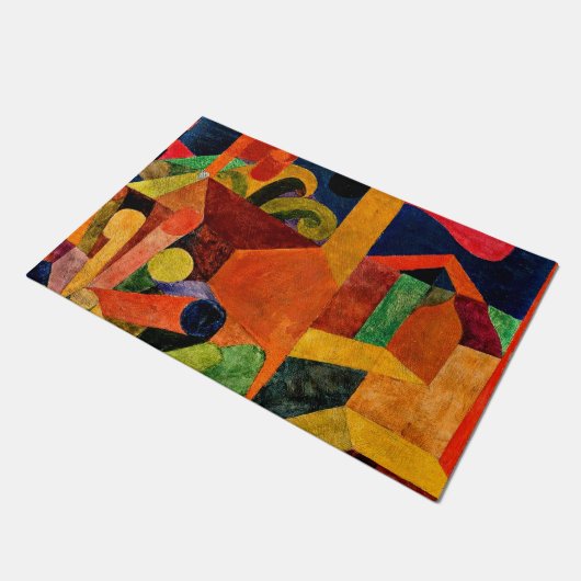 Klee - Landschap met Vlaggen Deurmat (Schuin)