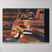 Klee - Lovers, kleurrijk schilderij van 1920 Poster (Voorkant)
