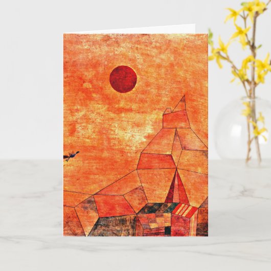 Klee - Marchen, kleurrijk kunstwerk Kaart (Gele Bloem)