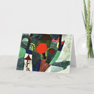 Klee - met de gestelde zon kaart