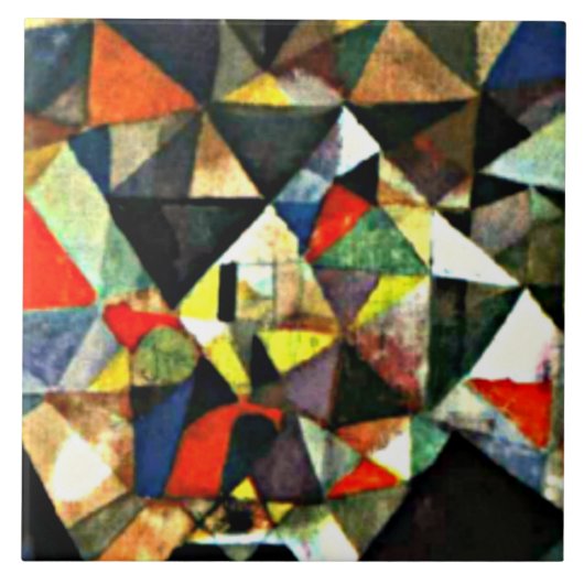 Klee - Met het Ei Tegeltje (Voorkant)