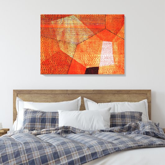 Klee - Model 106, polyfonie in kleur Canvas Afdruk (Insitu (Slaapkamer))