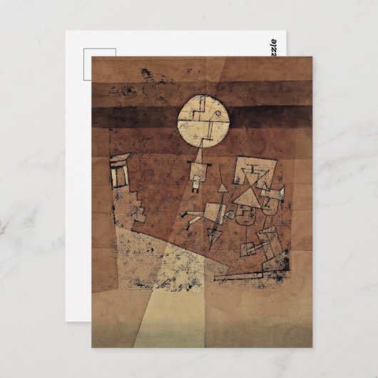 Klee - Moon Play, Briefkaart (Voorkant / Achterkant)