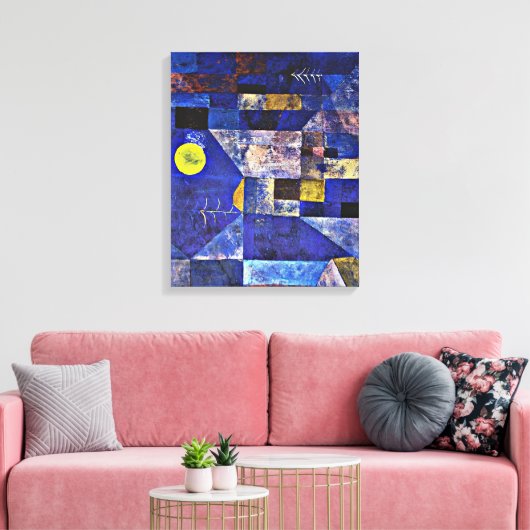 Klee - Moonlight Canvas Afdruk (Insitu (Woonkamer))