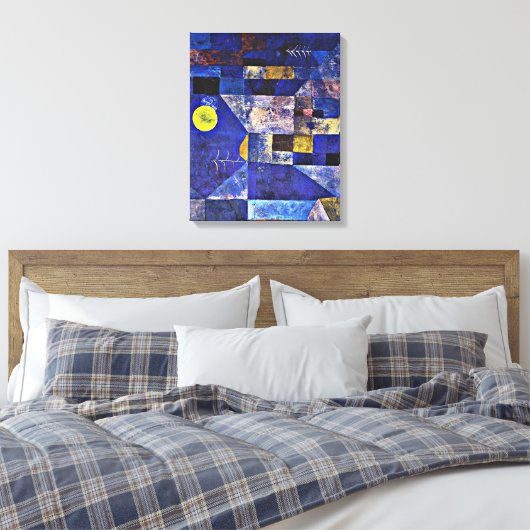 Klee - Moonlight Canvas Afdruk (Insitu (Slaapkamer))