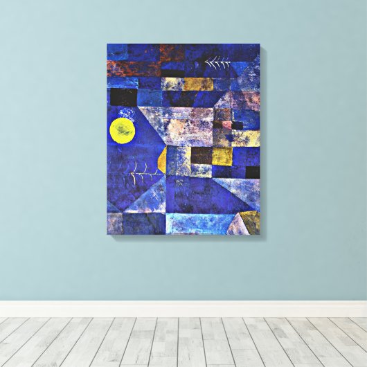 Klee - Moonlight Canvas Afdruk (Insitu (Houten vloer))