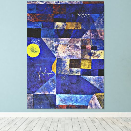 Klee - Moonlight Canvas Afdruk (Insitu (Houten vloer))