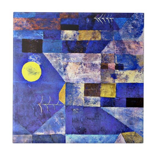 Klee - Moonlight, Paul Klee schilderen, Tegeltje (Voorkant)
